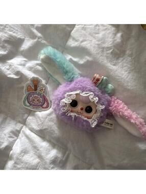 coquette bunny pouch pendant